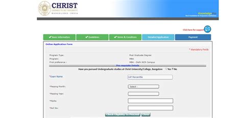 cuet registration form